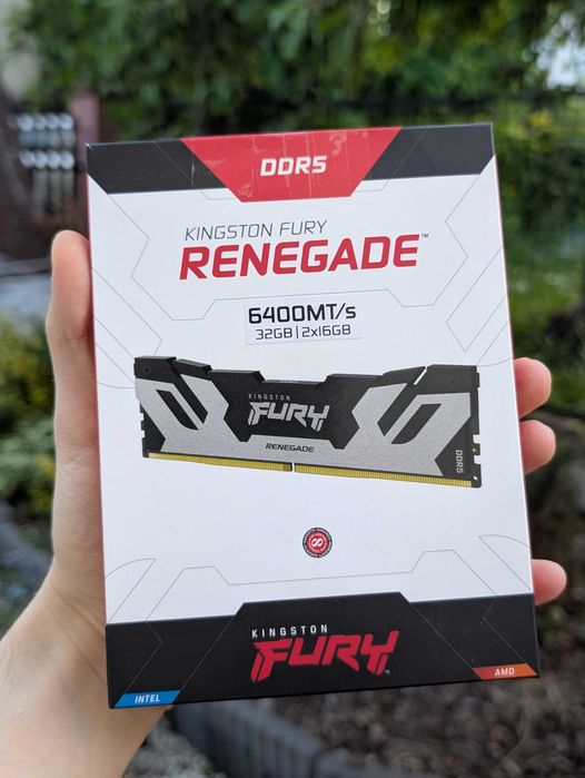 Pamięć RAM Kingston Fury Renegade DDR5 32GB 6400MHz CL32 | 2x16GB | Jak nowe