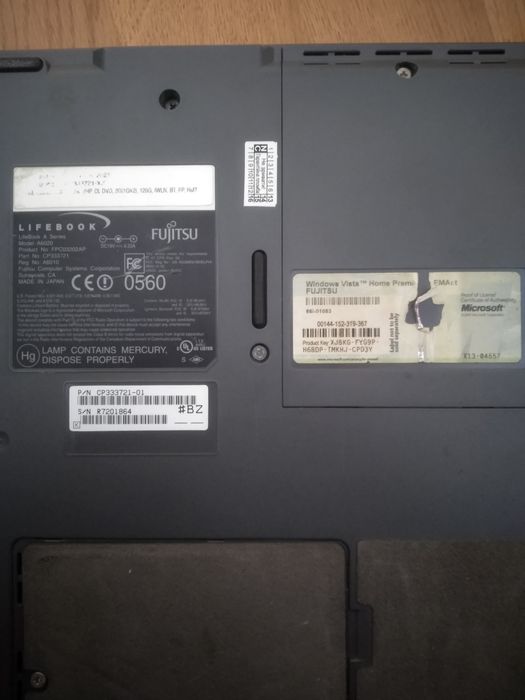 Ноутбук Futgitsu lifebook A6020