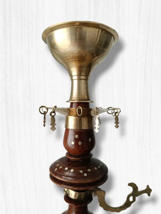 Antigo cachimbo de água, 44cm