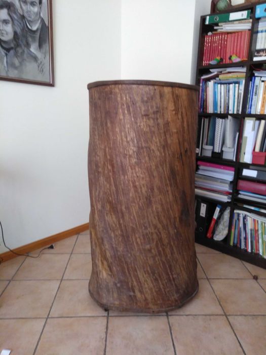Estante em tronco de castanheiro