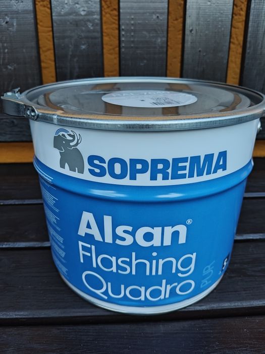 Izolacja płynna Soprema Alsan Flashing Quadro 5kg RAL 7040 - 1 sztuka