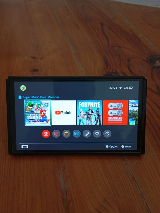 Nintendo Switch OLED Completa + Caixa + Capa + Película