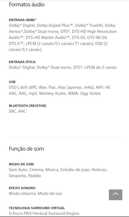 Barra de som Sony HT-XF9000