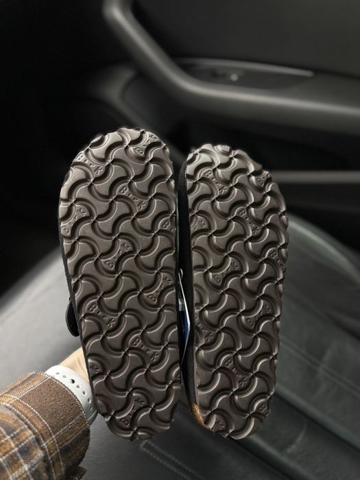 Замшеві сабо шльопанці тапки 36 Birkenstock Boston біркенсток бостон