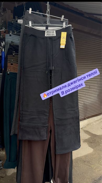 Джегінси стрейчеві на щільному флісі