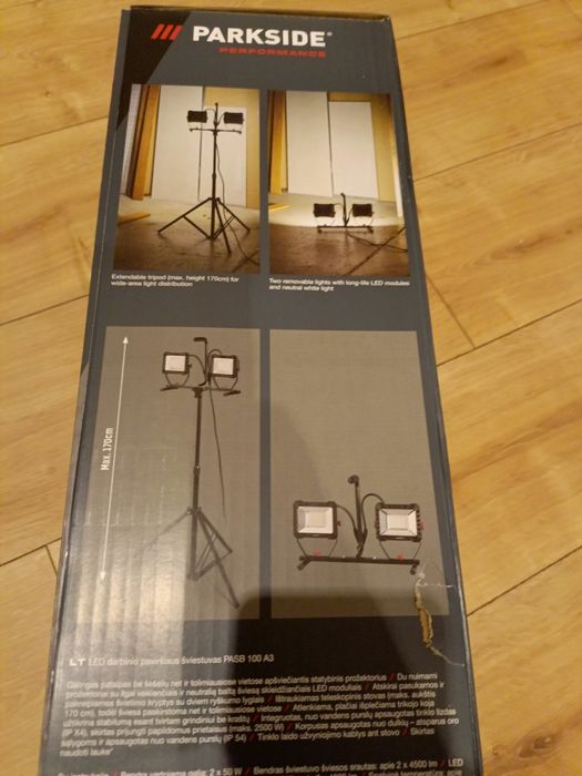 Nowa Gwarancja lampa LED robocza PASB 100 A3 reflektor