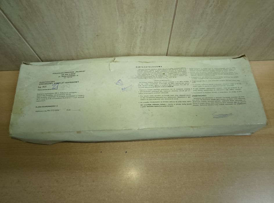 Lampki choinkowe PRL rok 1977