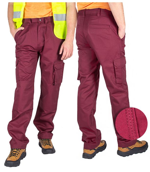 Spodnie Robocze Bhp Ochronne Z Kieszeniami W36 L34.