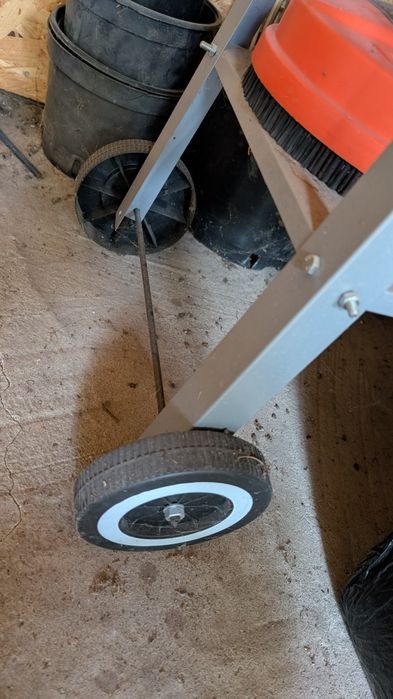 Grill ogrodowy węglowy z półką wózek mobilny