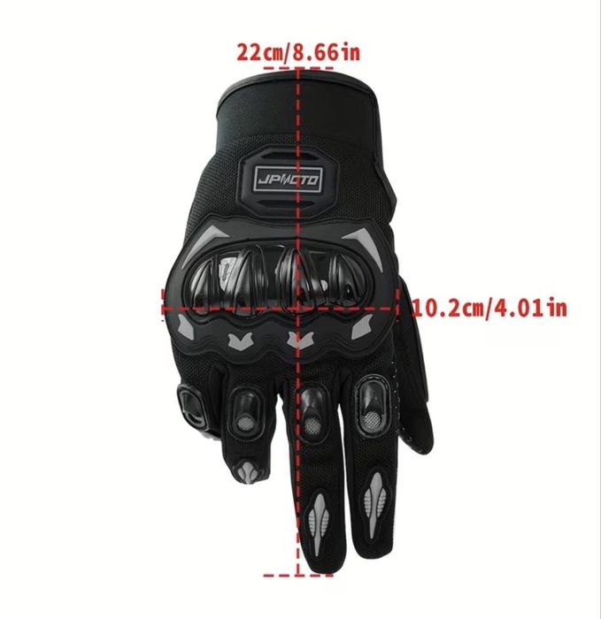 Мотоперчатки JPMOTO з захистом кісточок та Touch Screen (Розмір/ XXL)