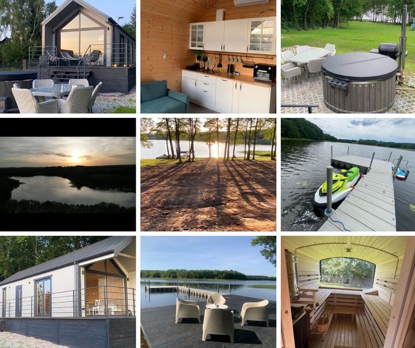 Kaszuby Domek letniskowy własna linią brzegowa, Sauna, balia, jacuzzi