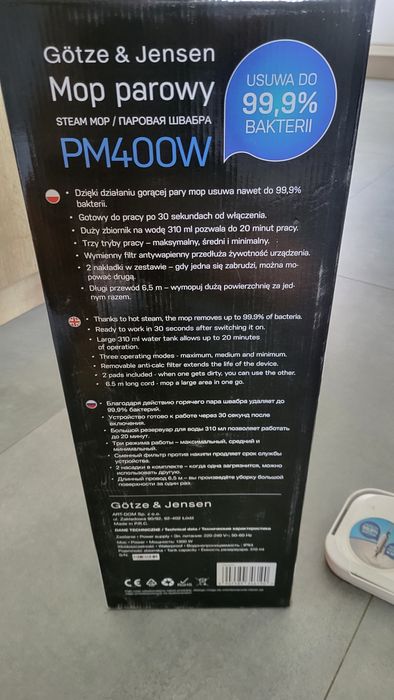 Mop Elektryczny parowy Gotze&Jensen