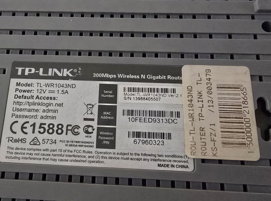 Router Tp- link TL-WR1043ND
