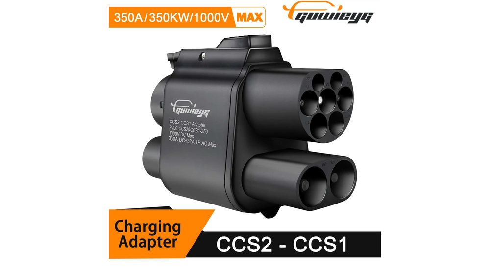 Перехідник електромобіля Америка CCS2 - CC1 Адаптер 350A 250кВТ