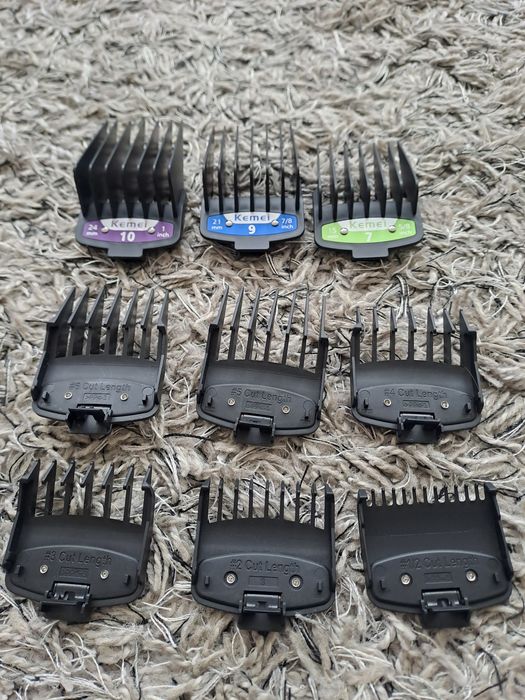 Nasadki do strzyżenia włosów - KEMEI 9 szt