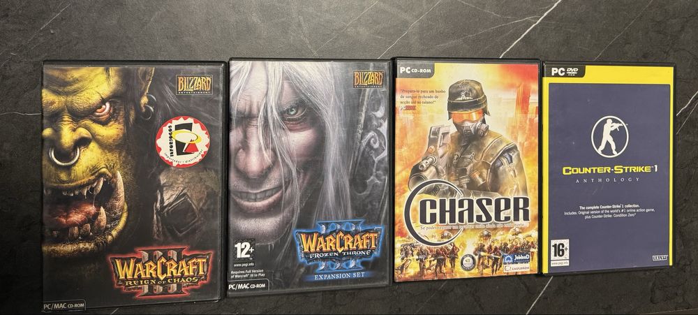 Jogos PC - Warcraft, Counter Strike, Chaser