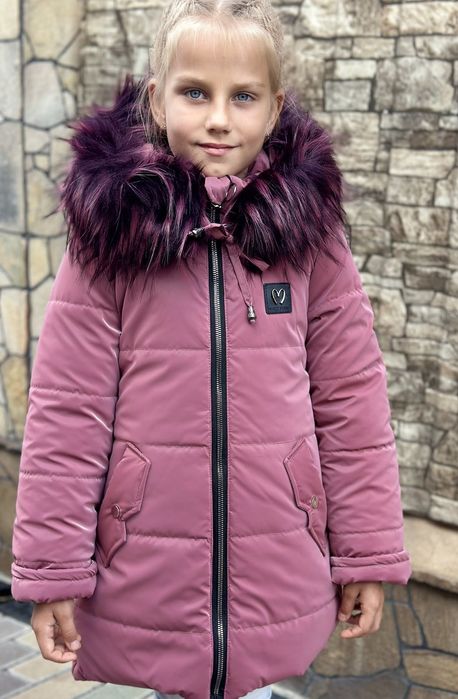 Пальто зимове для дівчат р 110-128