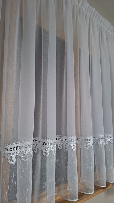 Firanka firana  zestaw balkonowy  bez prasowania  !