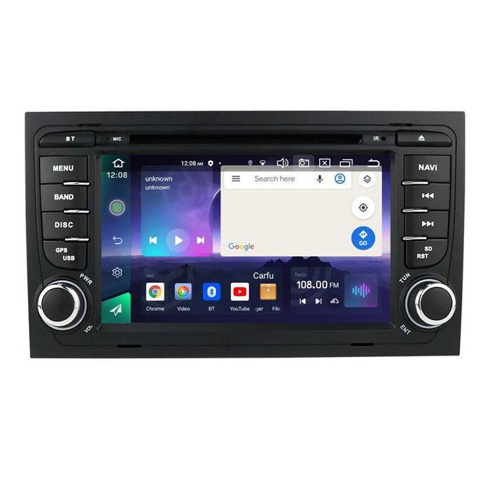Radio RDS DAB+ CarPlay Android DVD CD USB GPS WiFi AUDI A4 B7 B6 EXEO