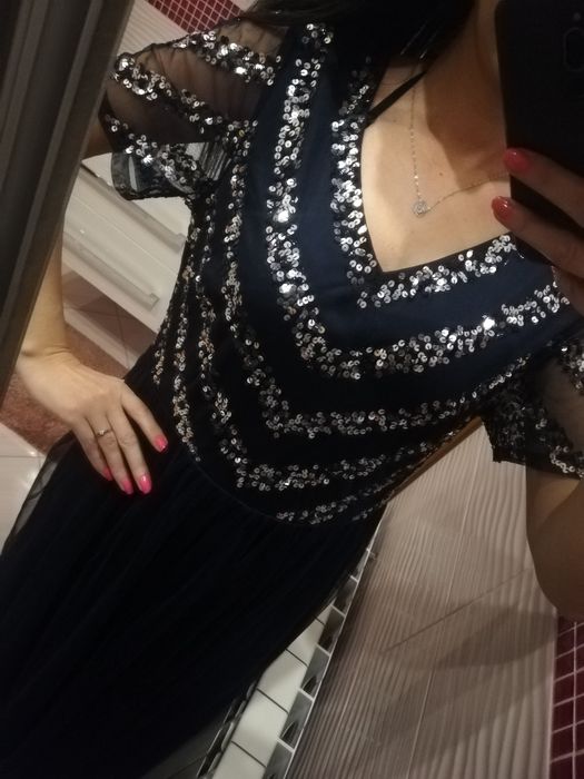 Nowa sukienka maxi długa 46 xxxl wesele osiemnastka studniówka