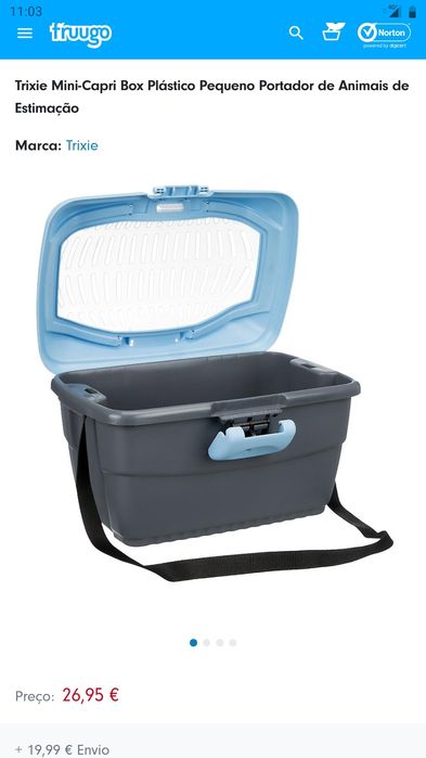 Caixa transporte animais pequenos