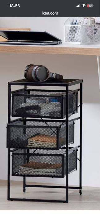 Комод IKEA стеллаж  LENNART  новый  темно-серый