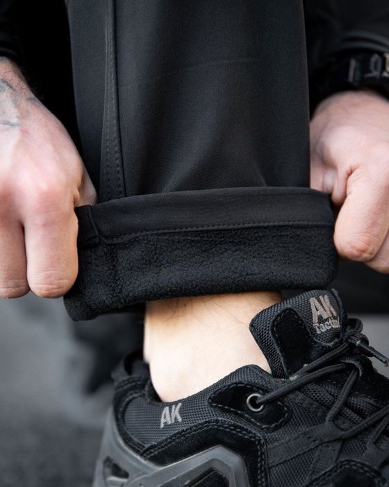 Міська тактична куртка + штани MAXIMUS софтшел black ЧОРНА