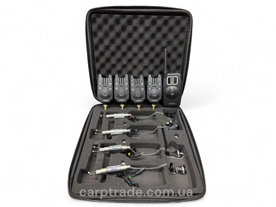 Коропові сигналізатори клювання з свінгерами Hirisi набір 4+1