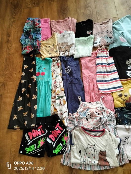 73 sztuki mega paka dla dziewczynki od 128 do 140