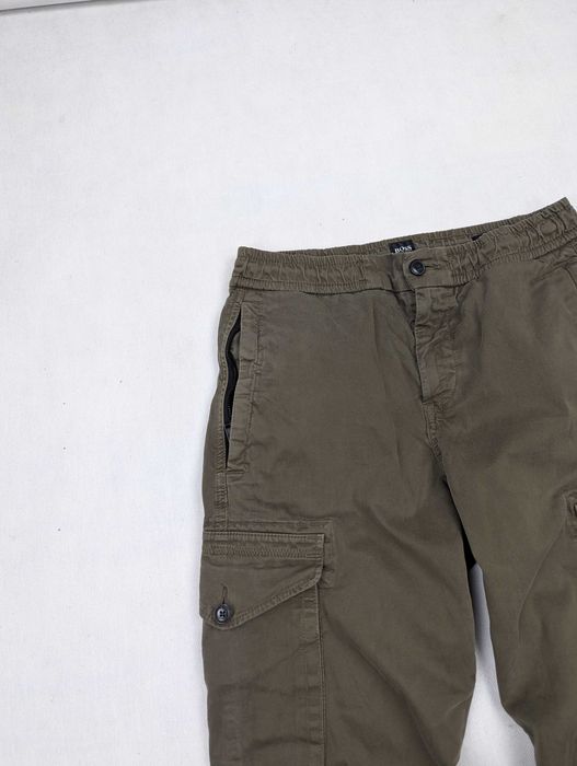 Hugo Boss zielone khaki spodnie bojówki S