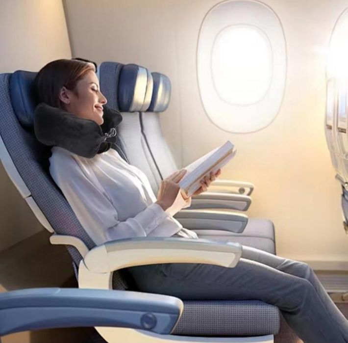 Наповнювана сумка, подушка, органайзер, подорож, літак, під шию, авіа