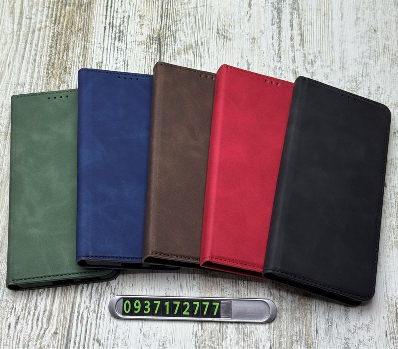 Чехол книжка кожаный Leather Book на Samsung S25 FE/ S24 FE На магните. Чохол
