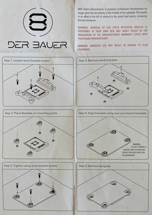 Крепление der8auer RYZEN 3000 OC Bracket Custom Mount (FSD8-034)