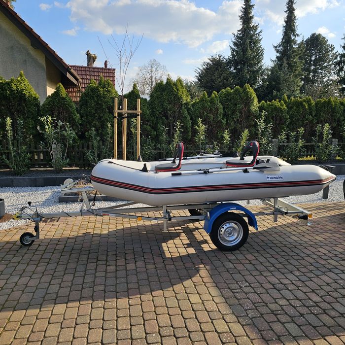 ZESTAW PONTON 360 Kil ALU Podłoga Przyczepka Sztyca LiveScope Jak Nowy