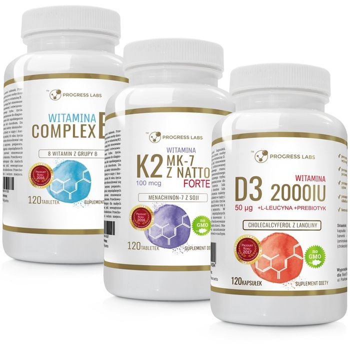 witamina k2 mk-7 z natto + d3 2000iu+wit b complex