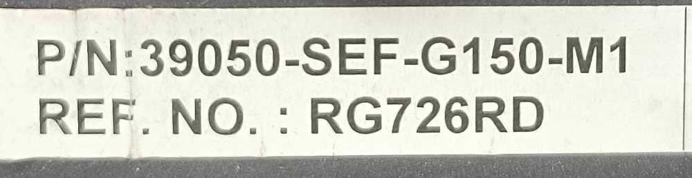 Rádio / Auto Rádio RG726RD - HONDA ACCORD VII