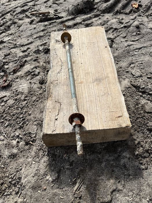 Druty do szalowania – Pręt gwintowany / szpilka M12 ocynk – ok. 50 cm