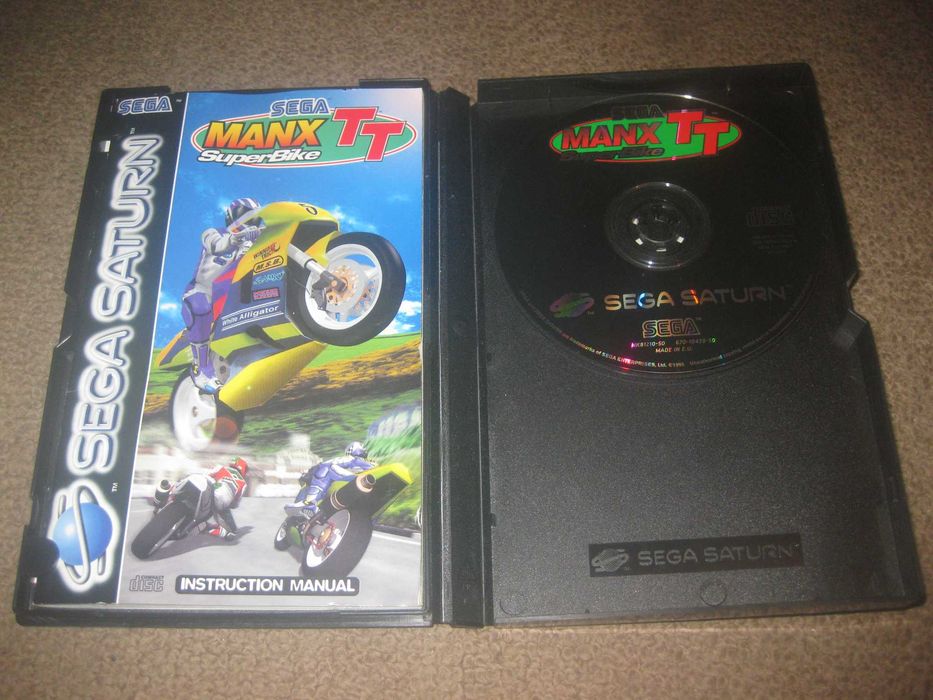 Jogo "Sega Manx TT Super Bike" para Sega Saturn/Completo!
