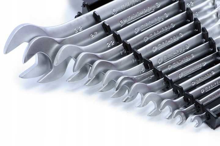 Klucze płasko oczkowe 12 elementów 6-32mm komplet