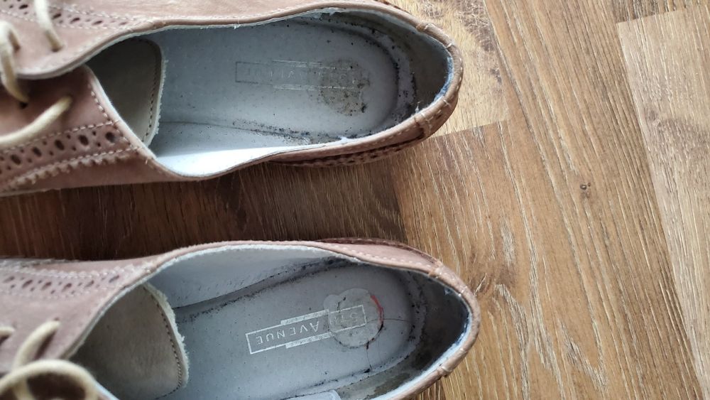 Туфлі оксфорди шкіра нубук 38р