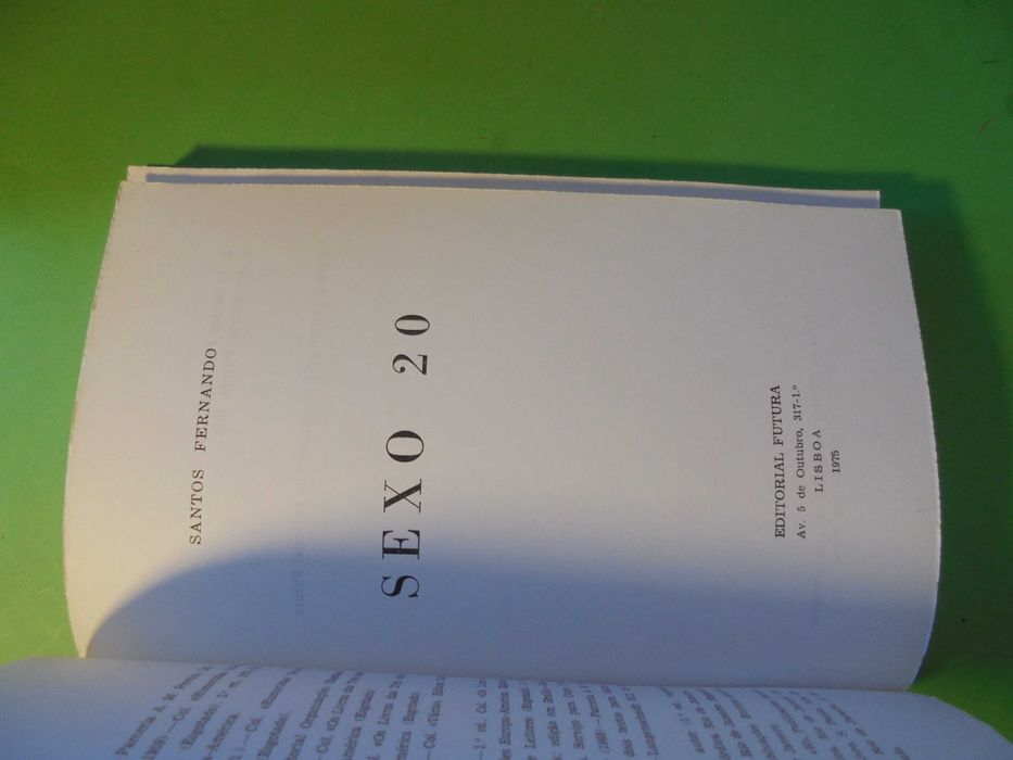 Fernando (Santos);Sexo 20;Editorial Futura,1ª Edição,1975