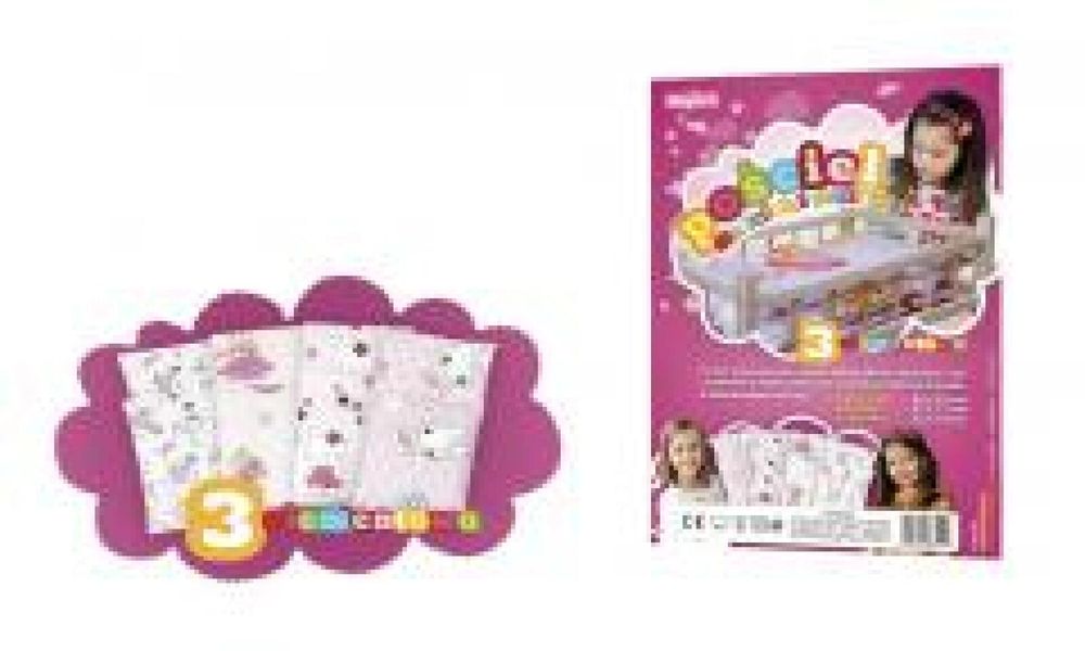 Pościel do łóżeczka dla lalek i misiów MIX ,413x270 mm