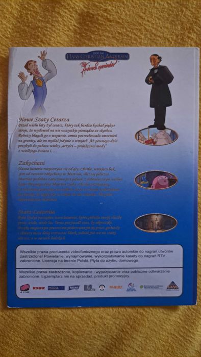 VCD 3 bajki Andersen – Nowe Szaty Cesarza, Zakochani, Stara Latarnia