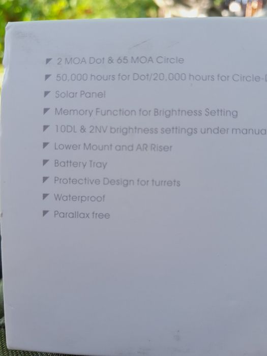 Holosun HS503CU Solar Panel - Kolimator