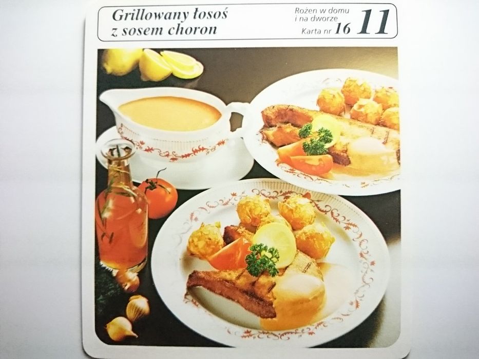 Karta Kulinarna Nr 16 Grillowan Łosoś z Sosem