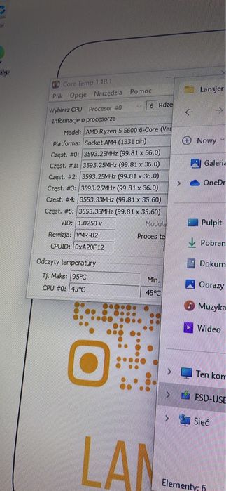 Komputer Gamingowy 3060ti R5 5600 512gb m.2 16GB RAM 3600mhz 600W Bronze