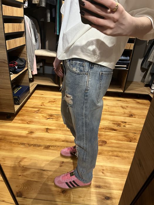 Pull&Bear jeans jasne jeansy loose boyfriend pull & bear bershka S 36