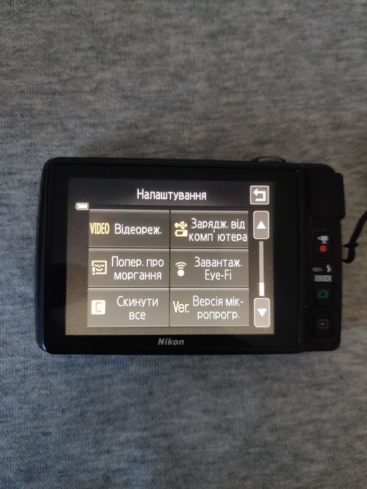 Nikon Coolpix S 4300 Black Aluminum TouchScreen Фотоапарат фотокамера