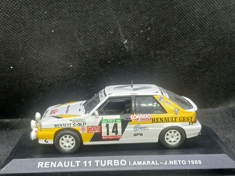 Miniatura 1/43 Renault 11 Turbo Inverno Amaral Rally  de Portugal 1988