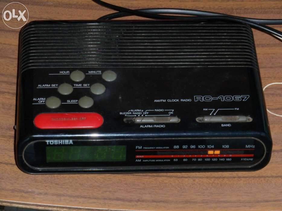 Rádio Despertador Toshiba
